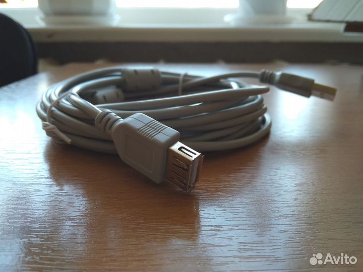 Кабель-удлинитель USB2.0 AM-AF розетка 5м