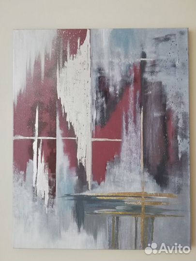 Интерьерная картина абстракция холст