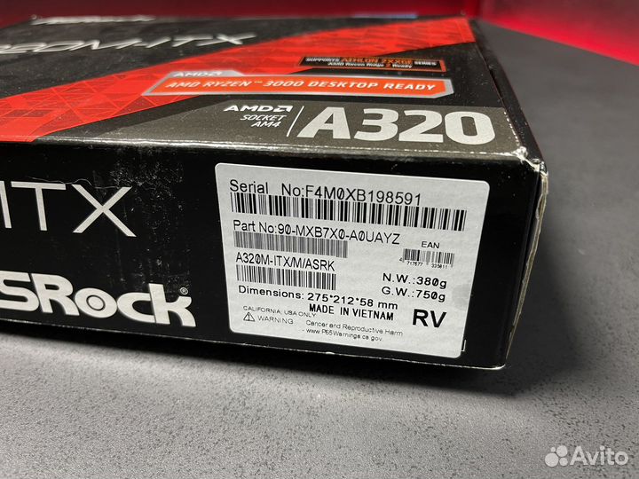 ASRock A320M-ITX AM4