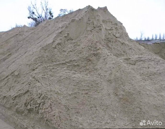 Песок строительный жёлтый, мытый, серый, окол и мн