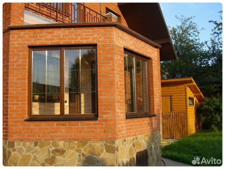 Пластиковые окна на дачу и в дом с отделкой