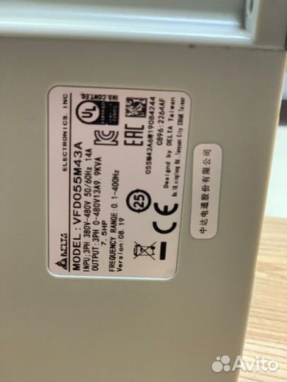 Частотный преобразователь Инвертор Delta 5.5 Квт