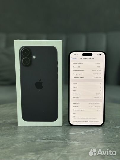 iPhone 16 Plus, 256 ГБ