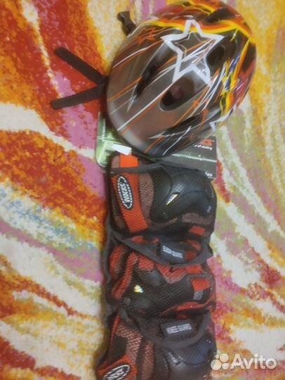 Комплект защиты для роликов+шлем