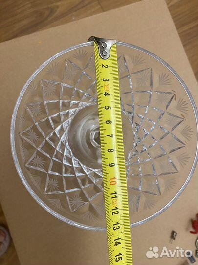 Конфетница хрустальная СССР