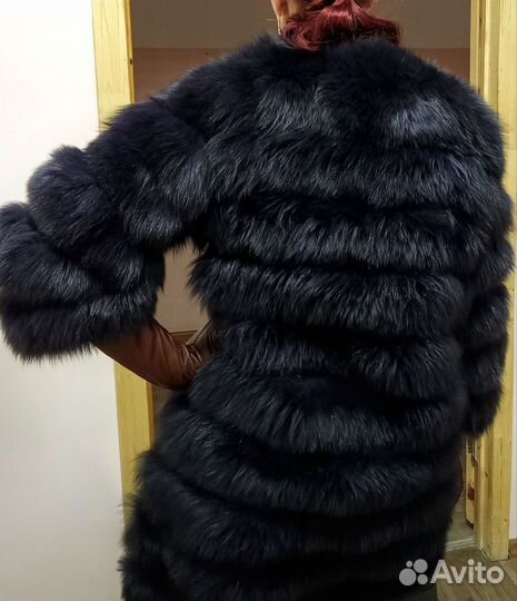 Жилетка женская из меха песца