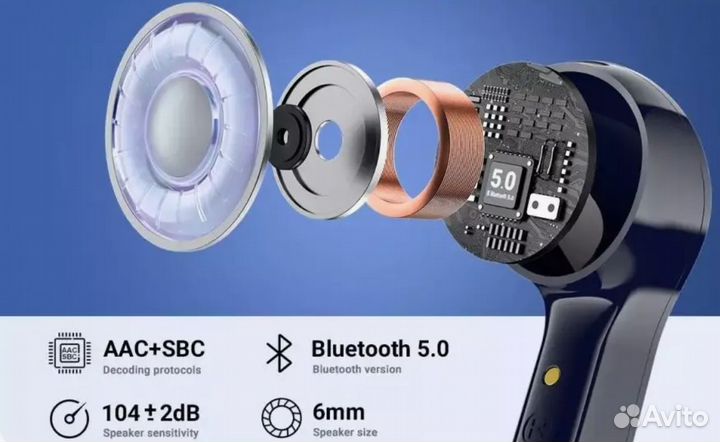 Беспроводные наушники acefast T6