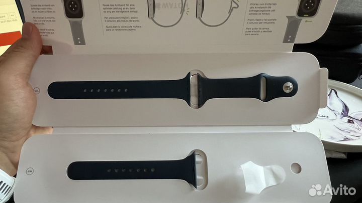 Часы apple watch 7 45 mm blue