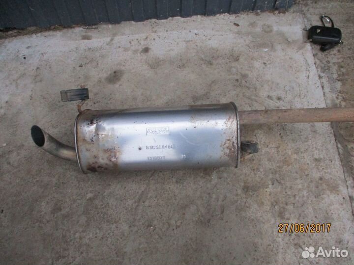 Глушитель в сборе Форд Фьюжн 2008г. 1,4