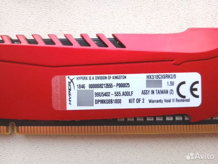 Оперативная память DDR3 Kingston HyperX Savage 8Gb