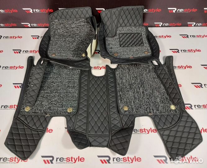 Ковры салона 3D Honda Vezel Правый руль Черные