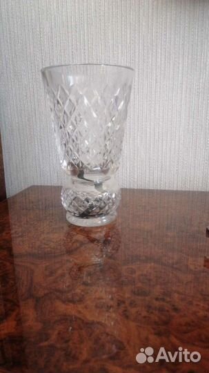 Ваза хрустальная СССР. Чайник. Цветочники