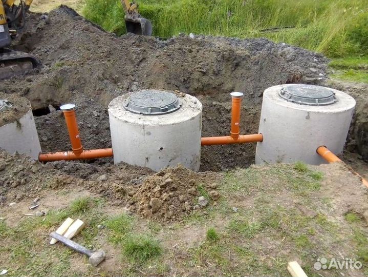 Септик из жби колец: монтаж под ключ