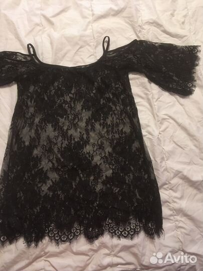 Уши кролика, перчатки кружевные, пеньюар