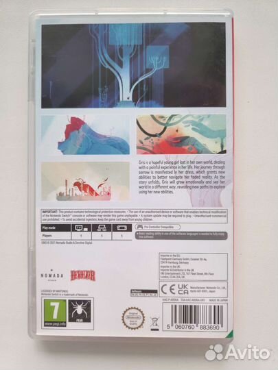 Gris Nintendo switch