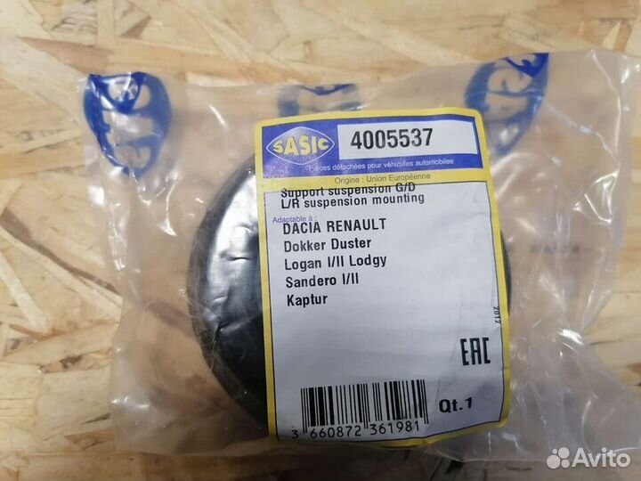Опора пер.аморт.renault logan, sandero, duster