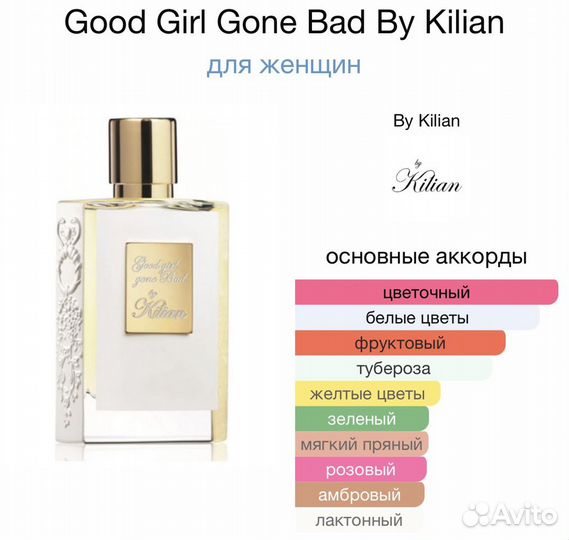 Kilian Good girl gone bad, отливанты