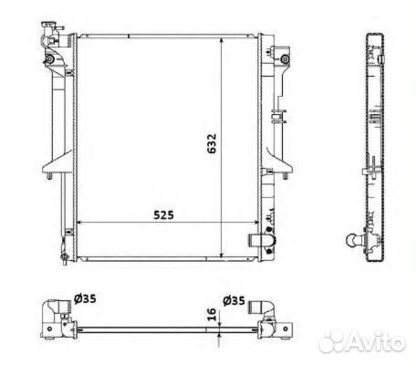Радиатор 53907 NRF