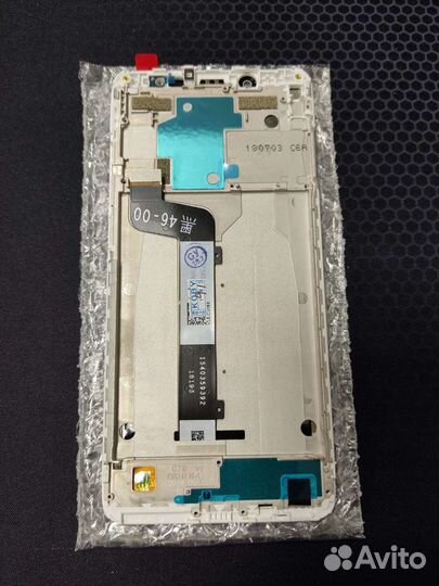 Дисплей белый в раме для Xiaomi Redmi Note 5 Pro