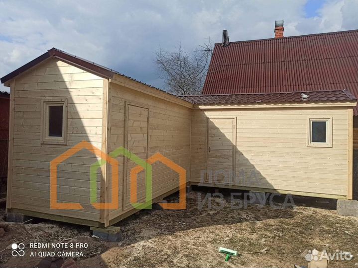 Угловые хозблоки под ключ / Бронницы