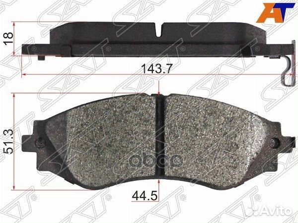 Колодки тормозные перед chevrolet lanos/daewoo