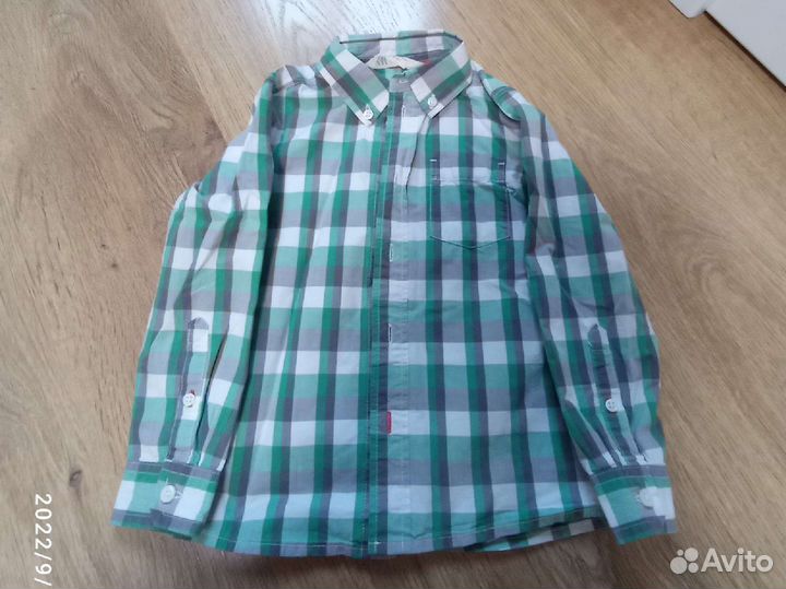 Рубашка белая hm на 3-4 года