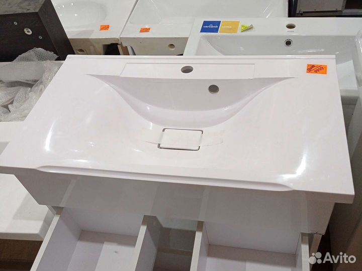 Тумба с раковиной 80см в ванную