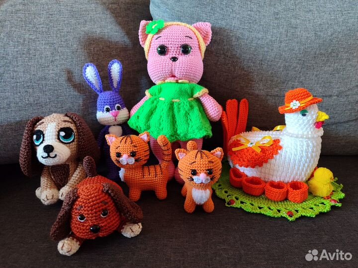 Вязаные игрушки ручной работы