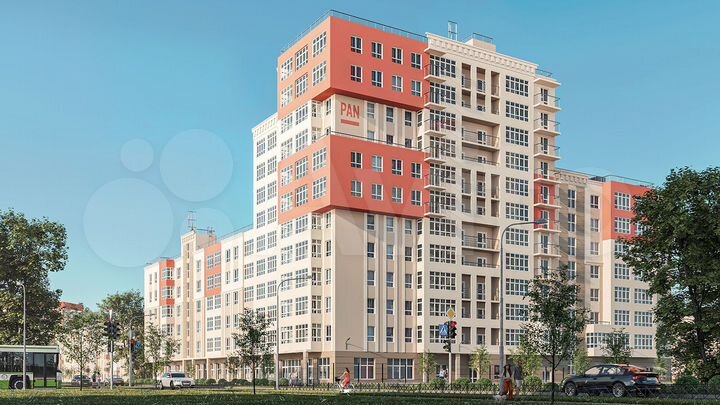 3-к. квартира, 71,4 м², 3/12 эт.