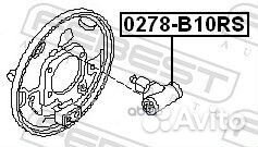 Цилиндр тормозной задний 0278B10RS Febest