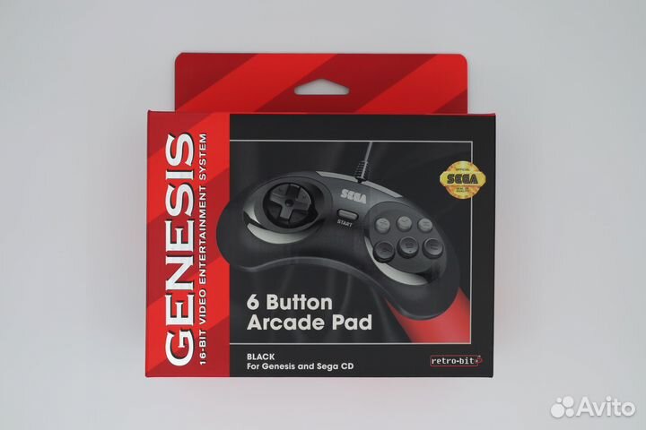 Джойстик для Sega Сега Новый RetroBit Три Цвета