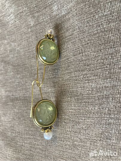 Серьги со стеклом