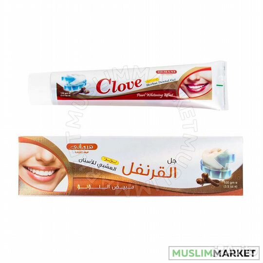 Зубная паста гелевая Hemani - Clove 100 гр (гвозди