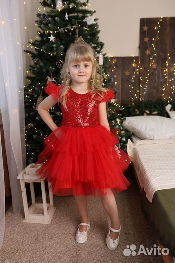 Платье для девочки 122 128 р прокат
