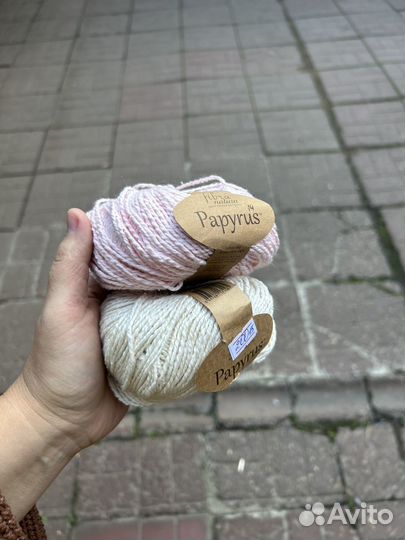 Пряжа fibra natura papyrus папирус