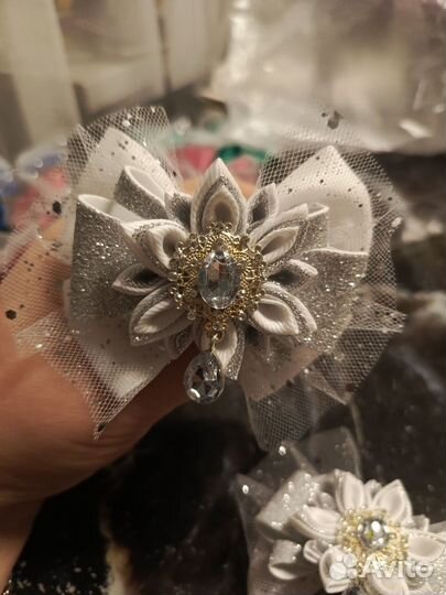 Бантики для волос ручной работы