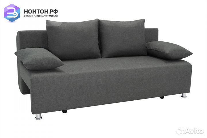 Диван еврокнижка Куба-2 серый