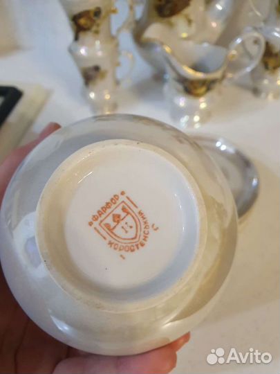 Чайный сервиз СССР с птичками