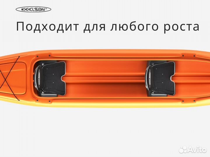 Каяк пластик двухместный