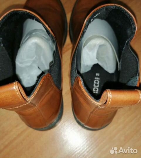 Ботинки челси женские h&m натуральная кожа