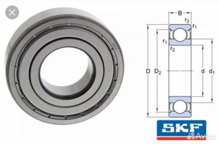 6204 2Z C3 подшипник SKF оригинал #