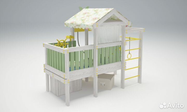 Комплекс для детей для дома Baby 6 оливковый