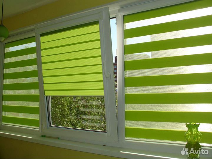 Рулонные шторы день ночь