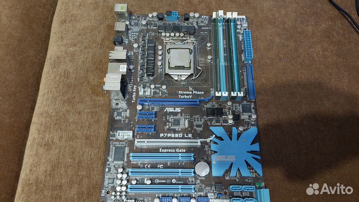 Материнская плата LGA1156 asus P7P55D LE + Core i3