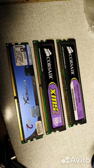 Оперативная память DDR2 2GB (1+1) цена за 1GB