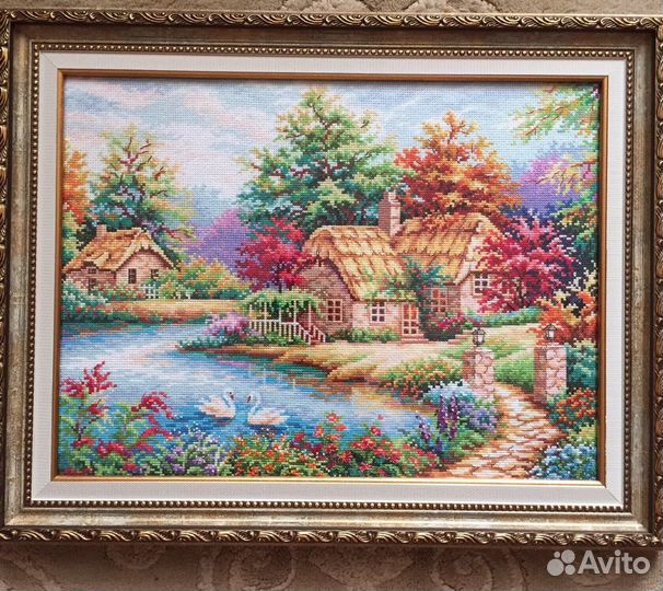 Картина вышитая крестом