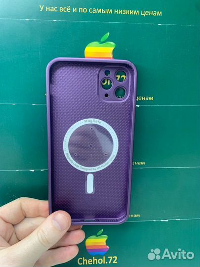 Чехол стеклянный Magsafe iPhone 11 ProMax