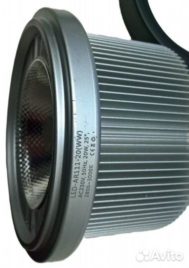 Трековый светильник светодиодный LED-AR111-20(WW)