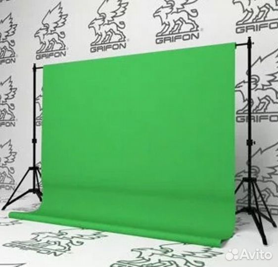 Небольшой зелёный тканевый фон фотошоп хромакей