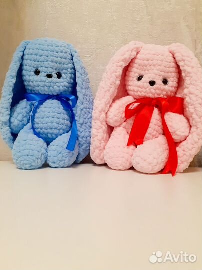 Вязанные игрушки ручной работы, погремушки